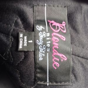 Black, white and gold formal/prom dress, size 1